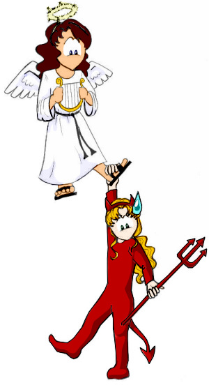 neph-angel and zoi-devil [original fanart]